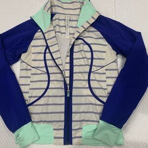 lululemon Blue  and Mint Activewear Jacket